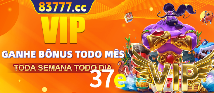 Banner promocional do 37e oferecendo 100% de recompensas adicionais contínuas para quem fizer o login diário (Daily sign-in), com um mascote de coelho.