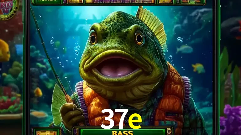 Personagem de peixe pescador do popular jogo de slot com tema de pescaria, uma das emocionantes opções de caça-níqueis para jogar e ganhar no cassino 37e.